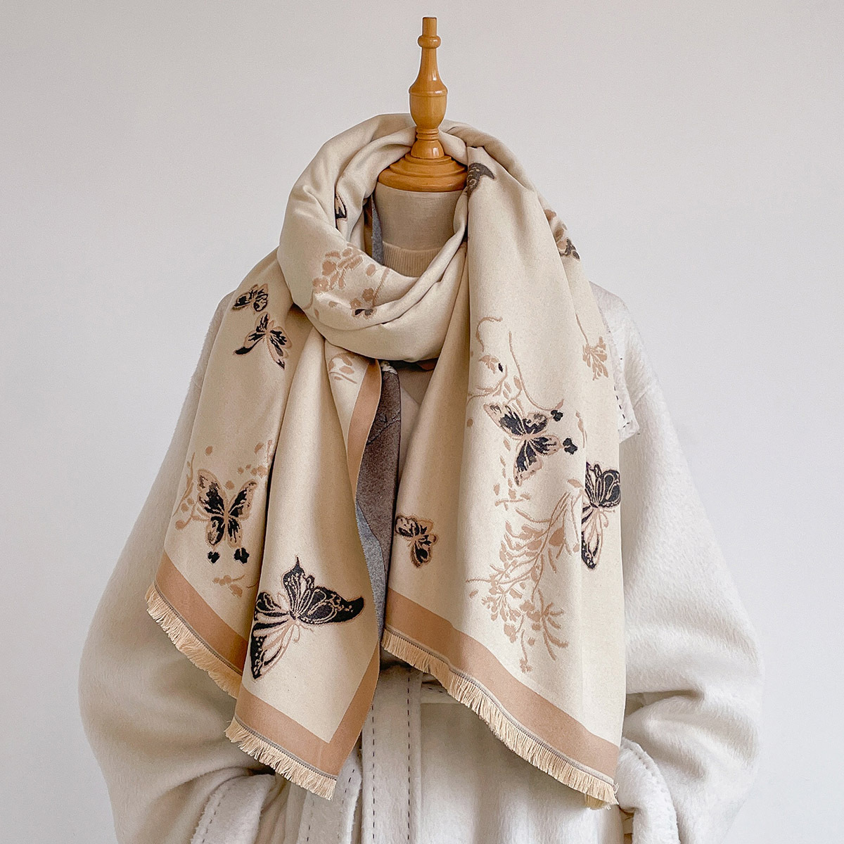 Women Imitation Cashmere Scarf - Pashmina Wrap Large review and price