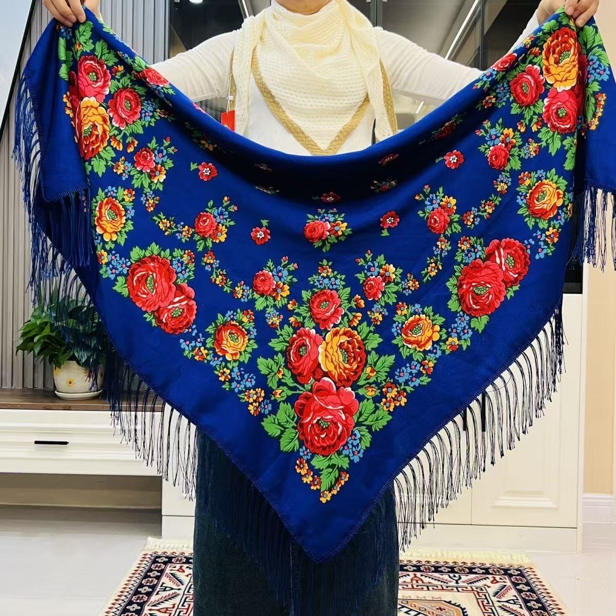 120*120cm Luxury Floral Russia - Bandana Cotton review and price