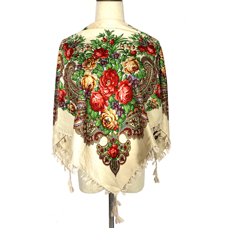 90*90cm WomenRussian Floral Sq - Bandana Cotton review and price
