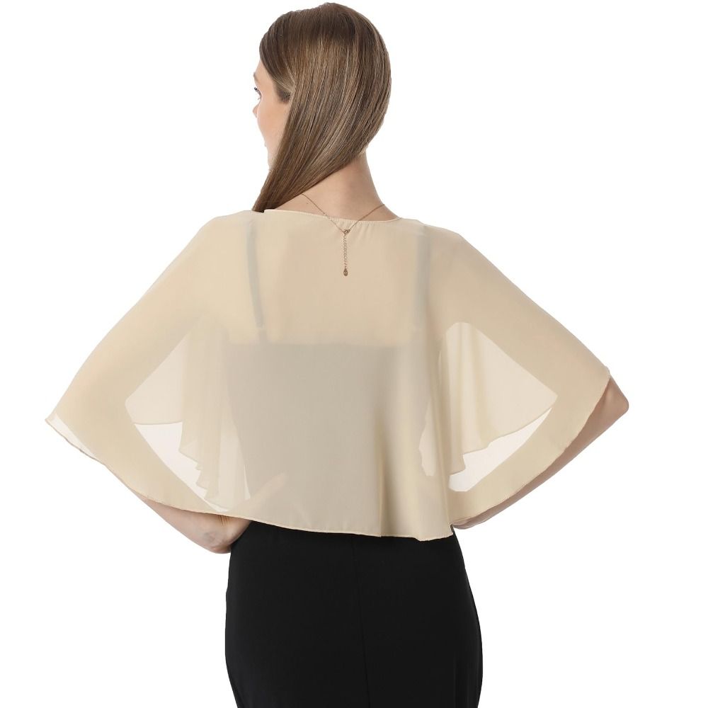 Vintage Sheer Chiffon Capelet  - Stole Wedding Shawl review and price